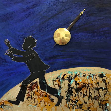 Fluchttaler, 80x80cm, 2023