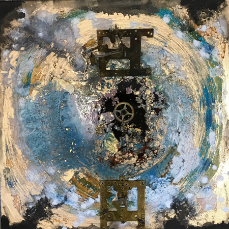 Zeiträtsel, 50x50cm, 2023